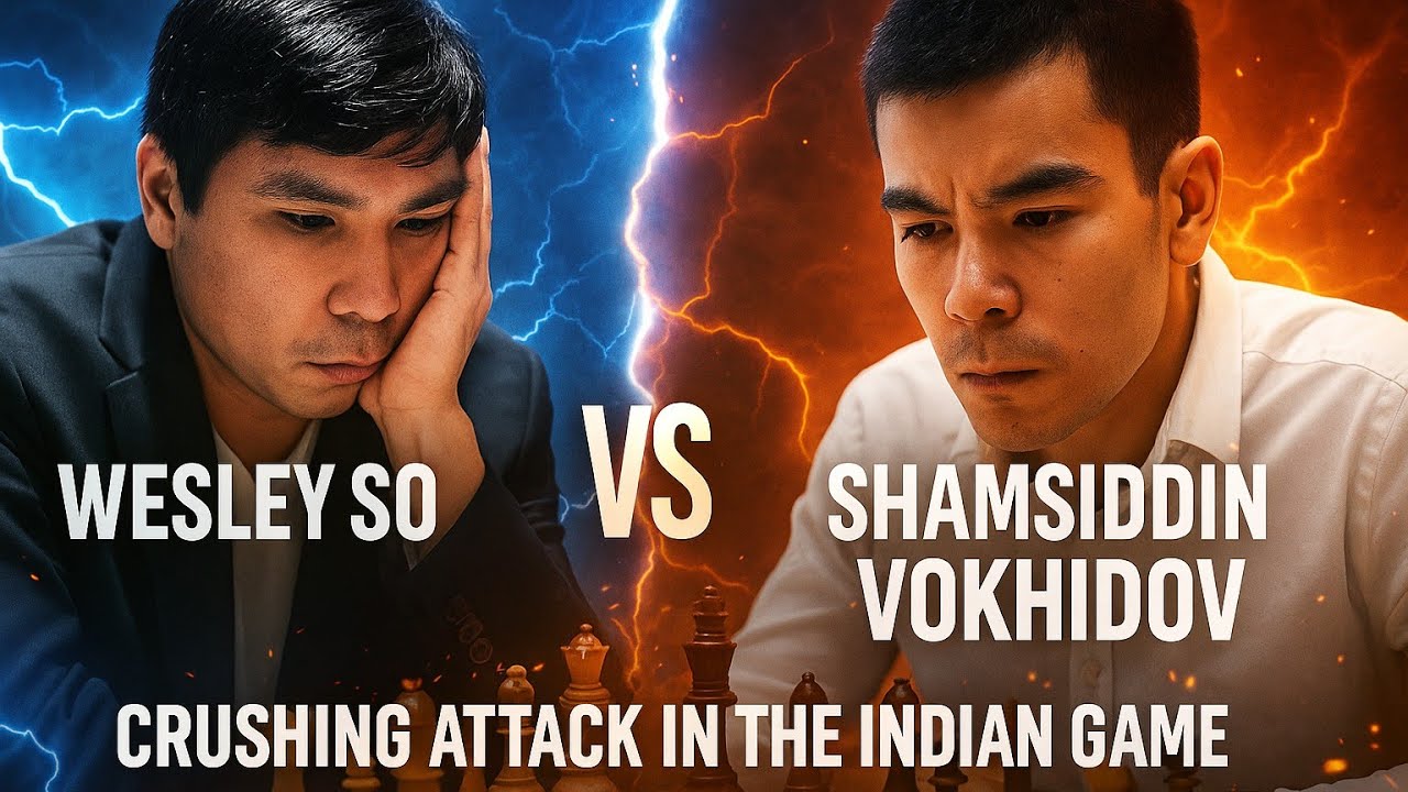 Wesley So vs Shamsiddin Vokhidov ❗ World Rapid 2024 ❗ Crushing Attack in the Indian Game