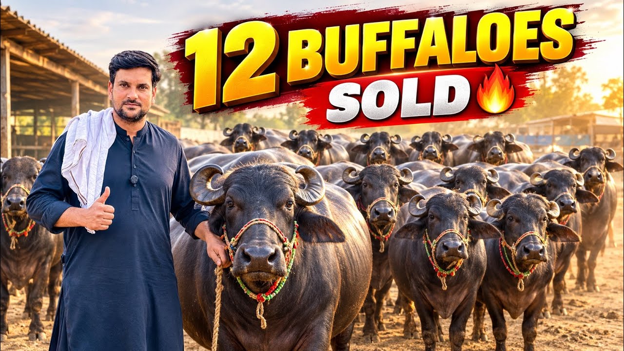 Grand Sale On Farm Today 12 Buffalo Sold🔥