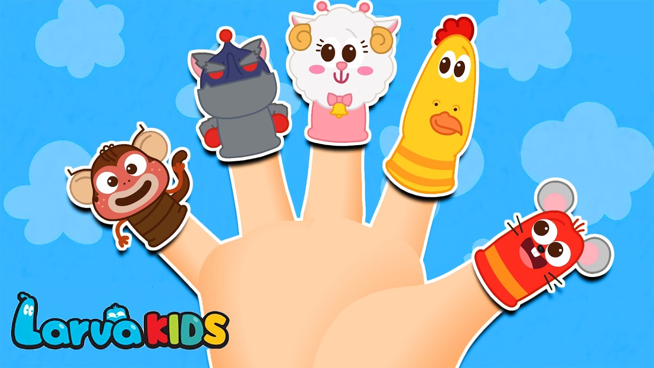 Finger Family Song | Animals Finger Family | LARVA Nursery Rhyme for kids