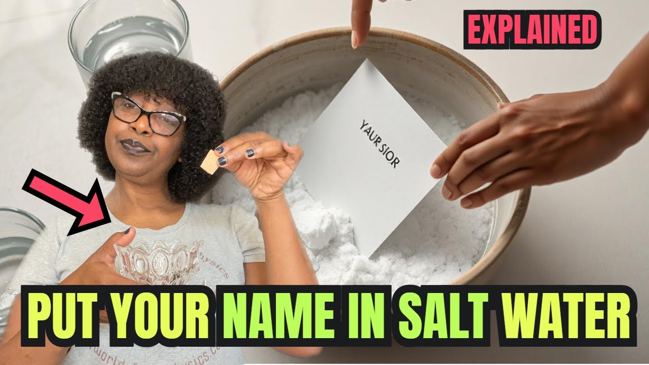 Put Your NAME in SALT WATER&nbsp;Tonight (Explained)