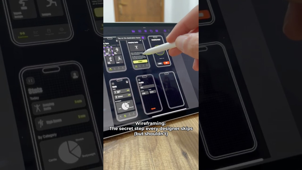 POV: #wireframe is an essential step of the UI/UX app design process 🤩