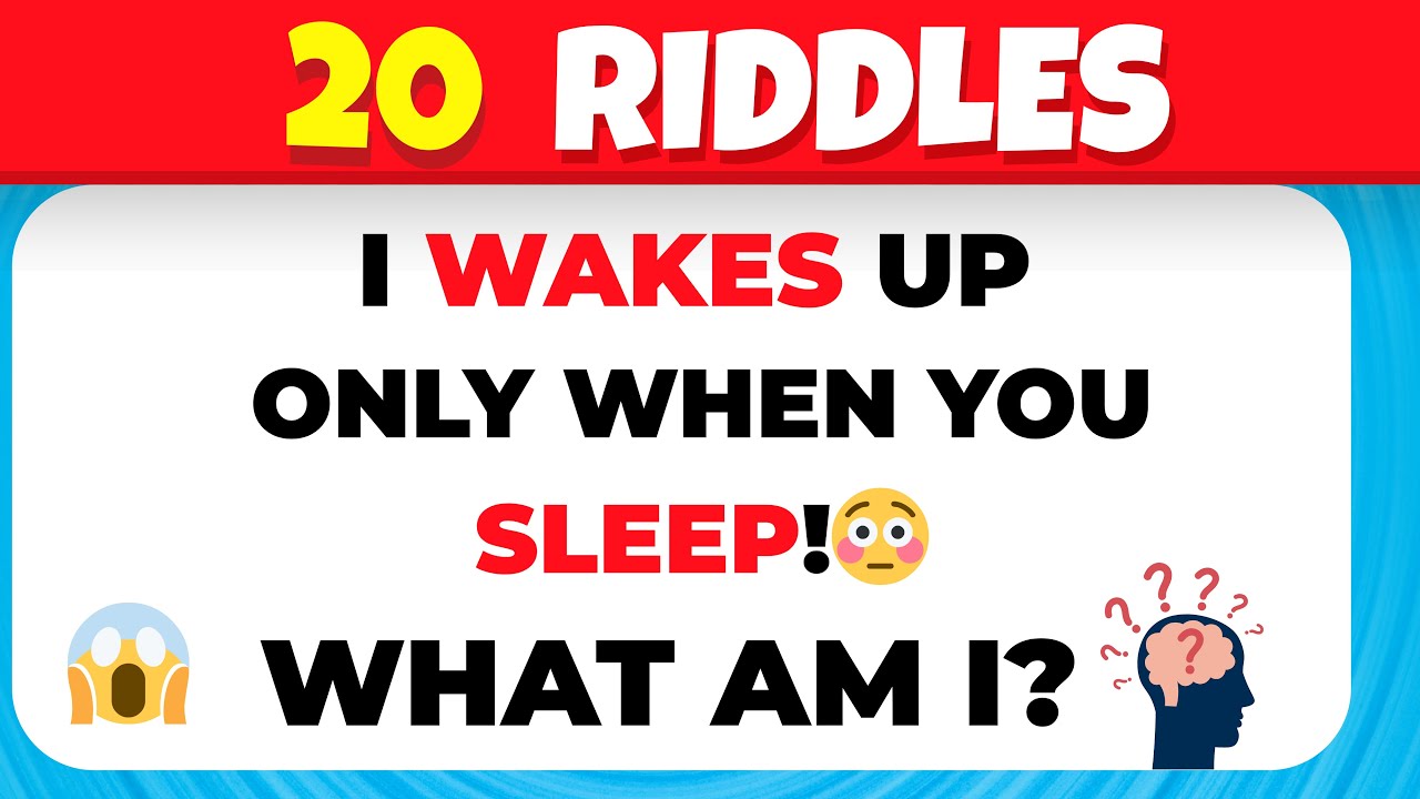 20 Hardest Riddles 🤯 | Can You Beat This IQ Test Challenge?