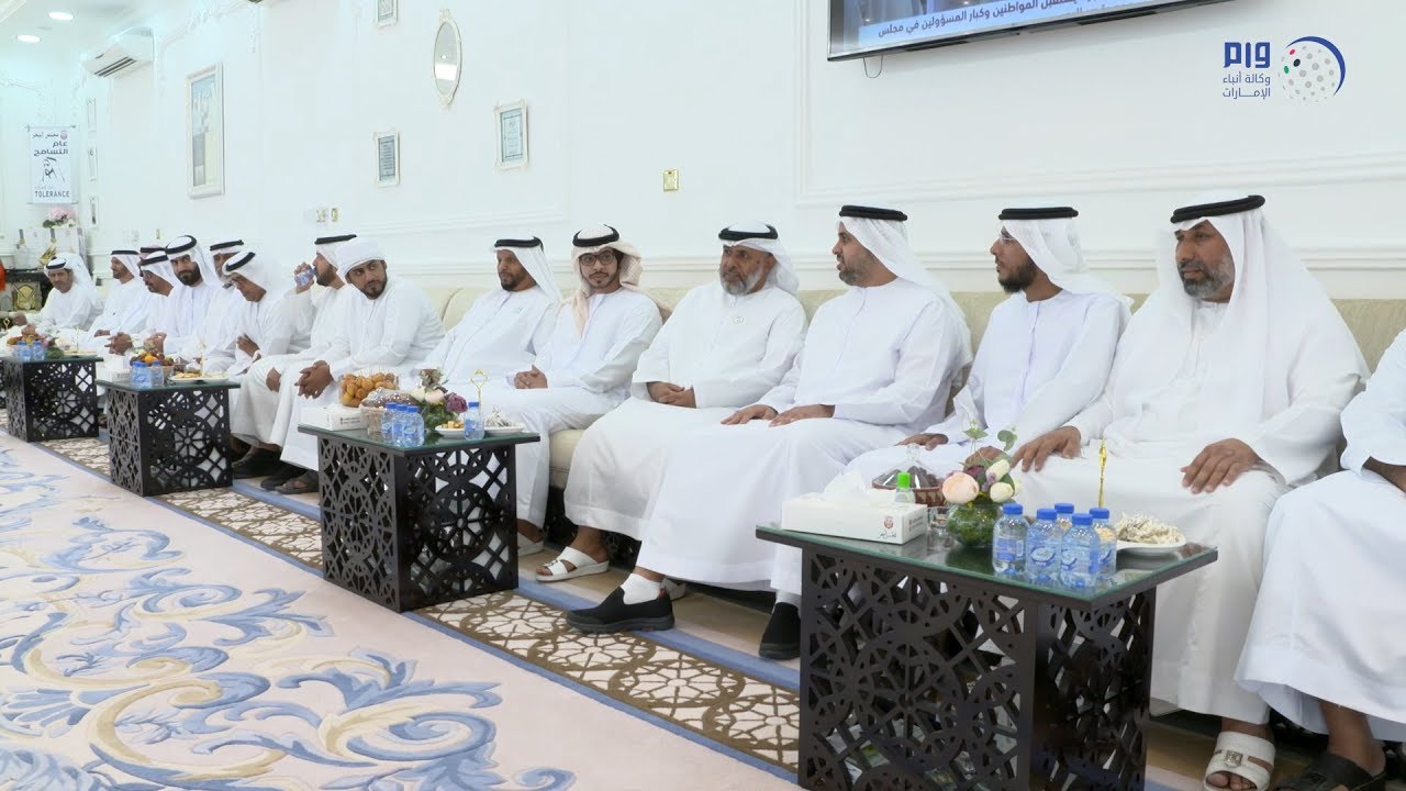 ذياب بن محمد يزور مجلس المتعرض سيف بن ميا العفاري بمدينة العين