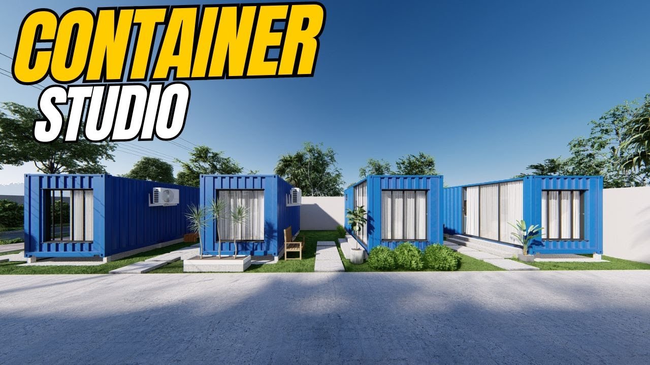 KITNET CONTAINER 20 PES | Modelo de kitnet studio 15m²