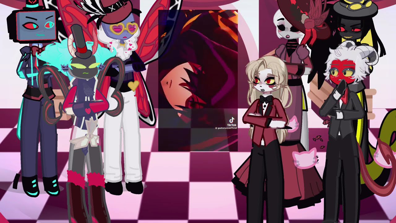 Hazbin Hotel Angels react to cid kagenou | the eminence in shadow | Lucifer | Gacha life
