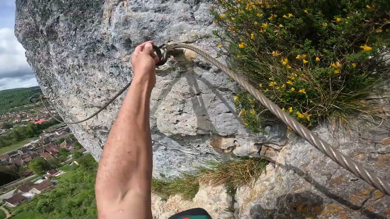 Via Ferrata la roche du mont part 1