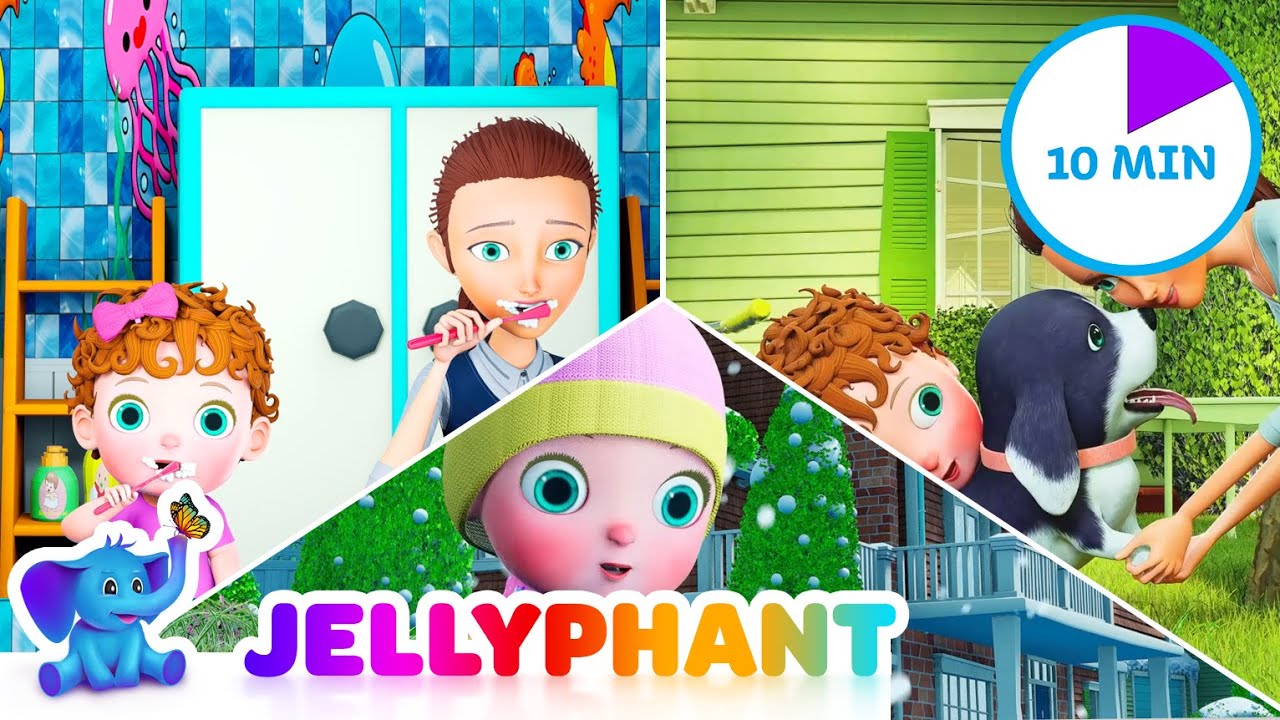 Ubieraj się | Piosenka o moim psie | Sprawdzić jezdnię | Jellyphant piosenki dla przedszkolaków