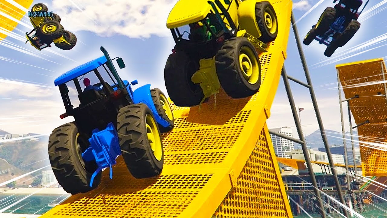 ONMOGELIJKE TRACTOR RACE DOOR CATCH-UP! (GTA V Online Races)