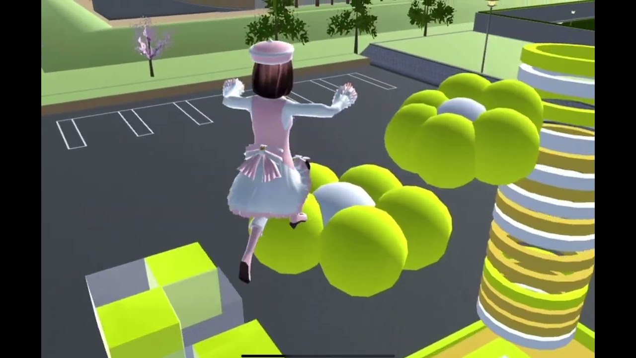 櫻花校園 玉兔跑步