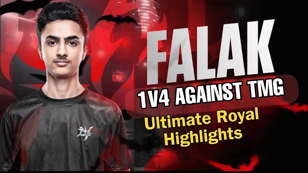 FALAK 1v4 Against TMG Clan | Highlights Of Ultimate Royal | Playing With Girl