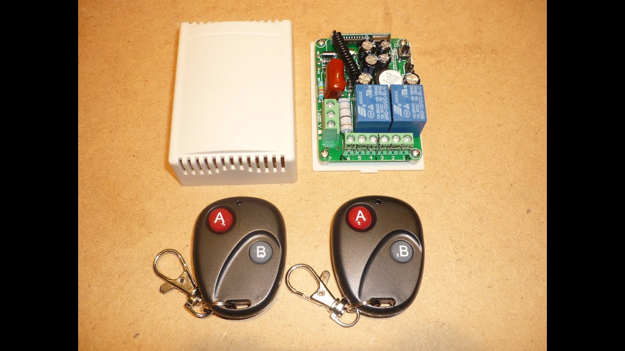Control remoto, receptor 2 canales, 3 modos de funcionamiento