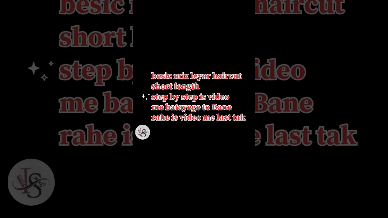 Besic mix leyar Haircut कैसे करें /Step by step/ 