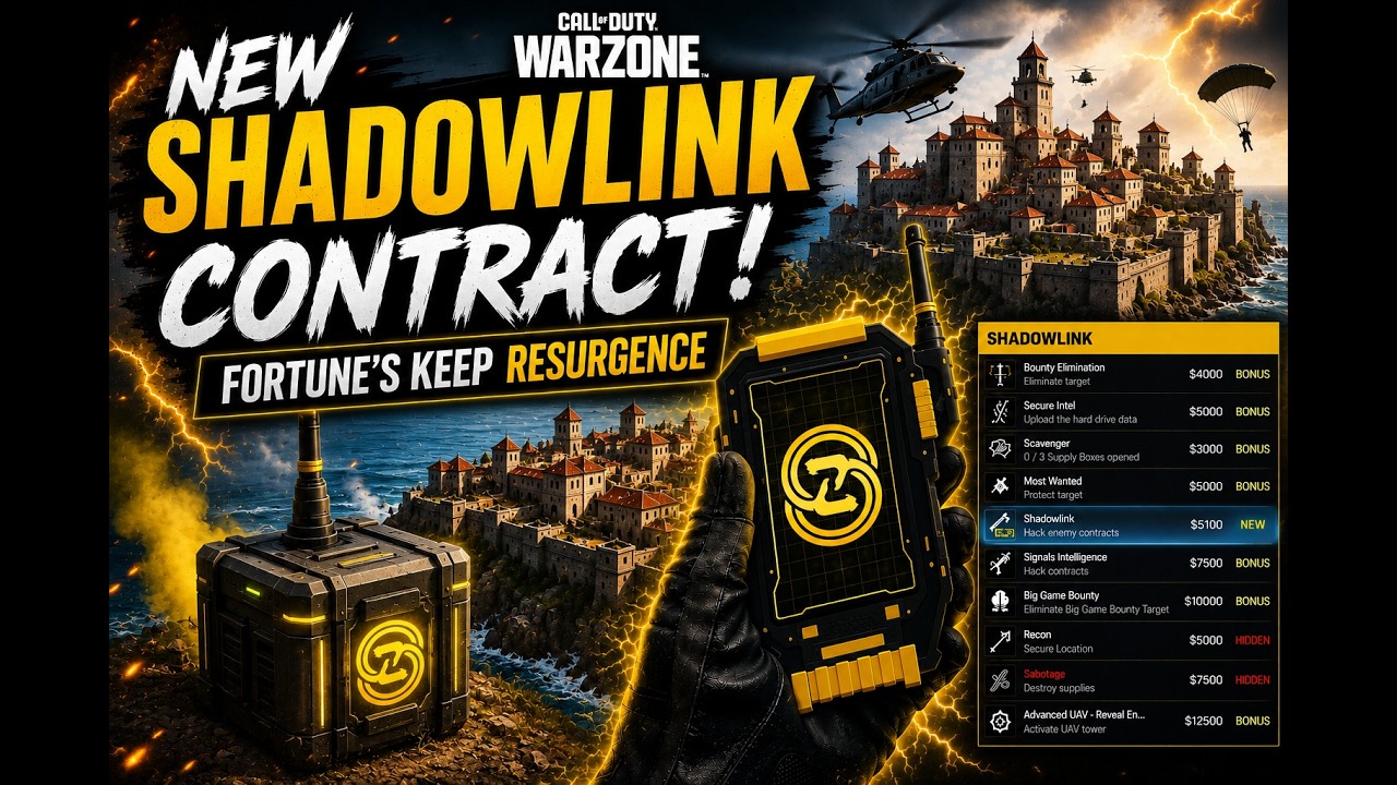 NEW SHADOWLINK CONTRACT Is INSANE! 😱🔥 | Fortunes Keep Resurgence | Call of Duty Warzone
