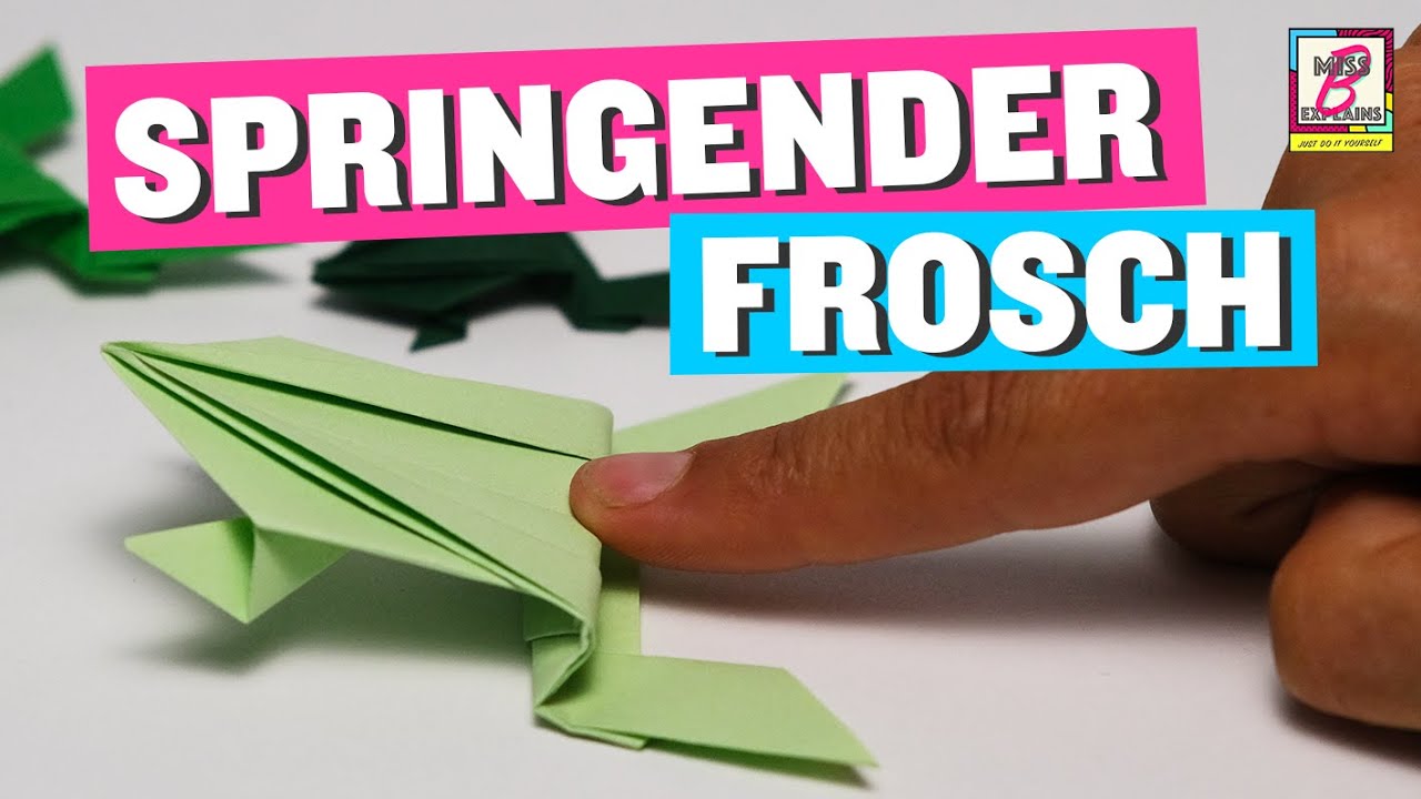 🐸 Hüpfender Frosch - eine einfache Anleitung für Origami-Frösche
