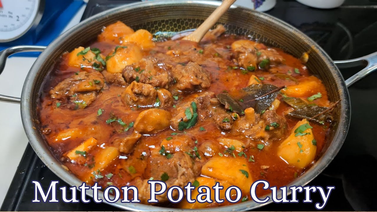 Classic Mutton Potato Curry Recipe | Aloo Gosht