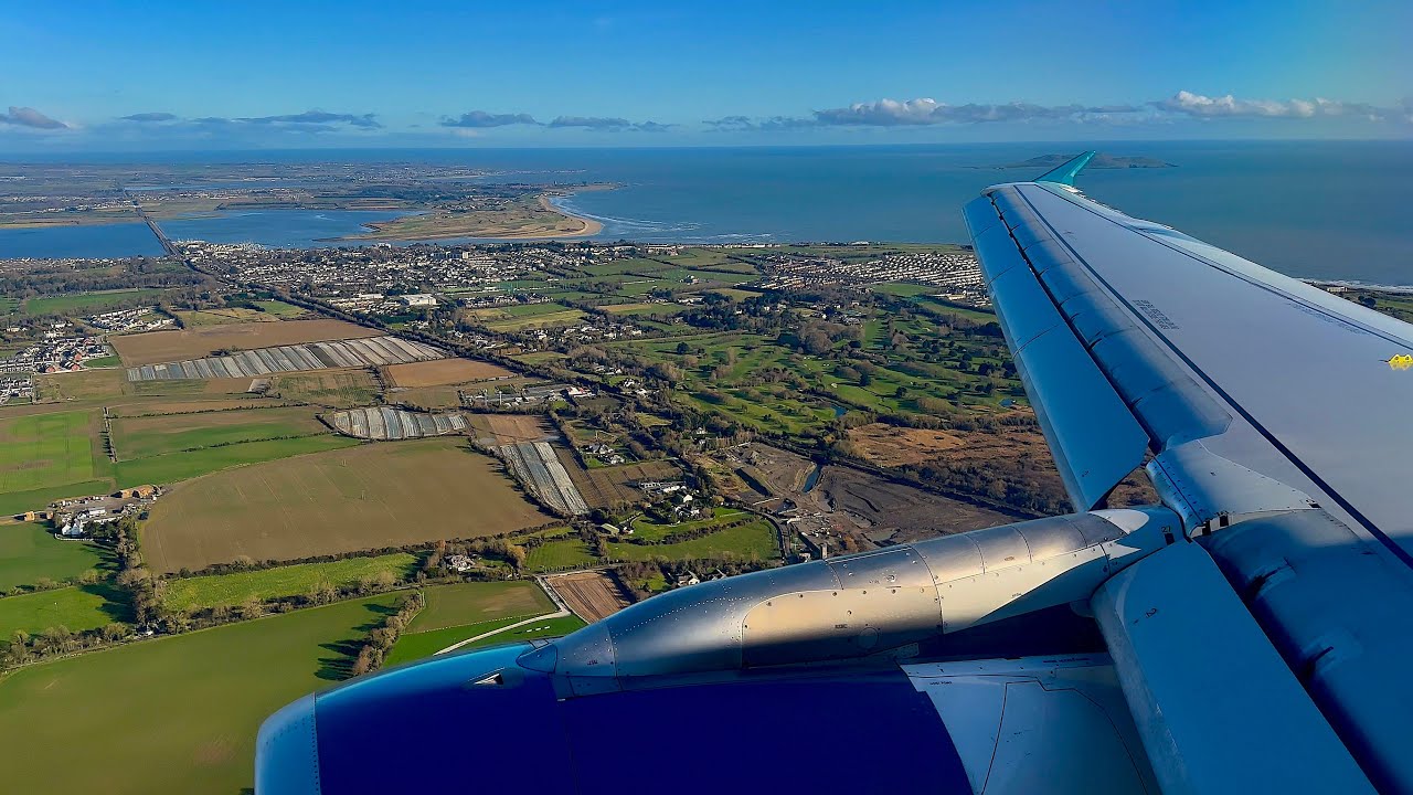 [4K] – Incredible Dublin Landing – Aer Lingus – Airbus A320-200 – DUB – EI-DEF – SCS 1251