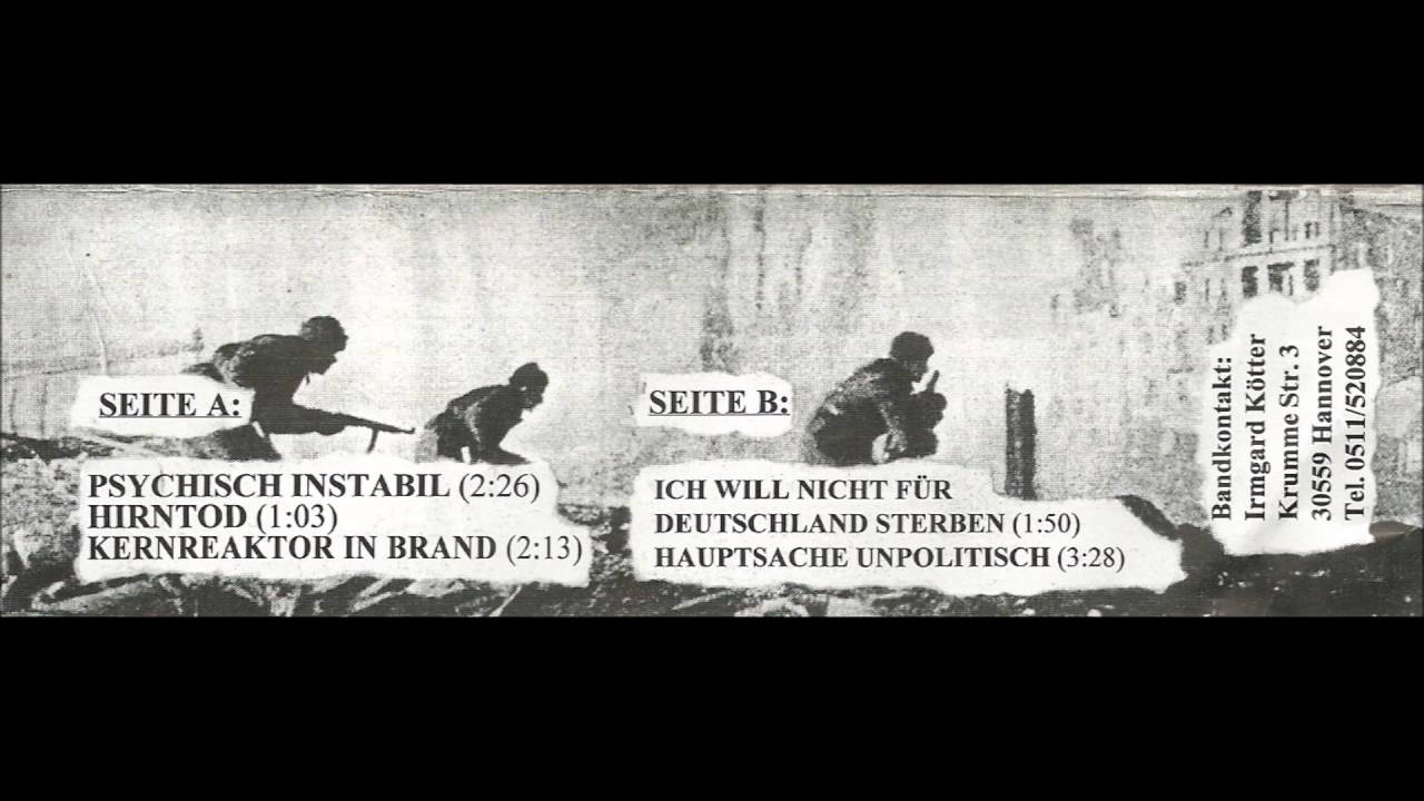 Psychisch Instabil - Unpolitisch macht Hirntod EP 1996