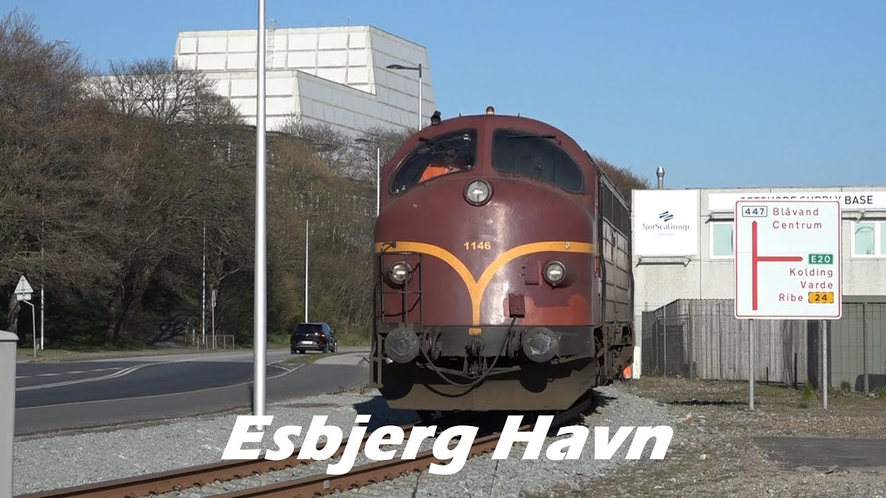 Godstog på Esbjerg Havn