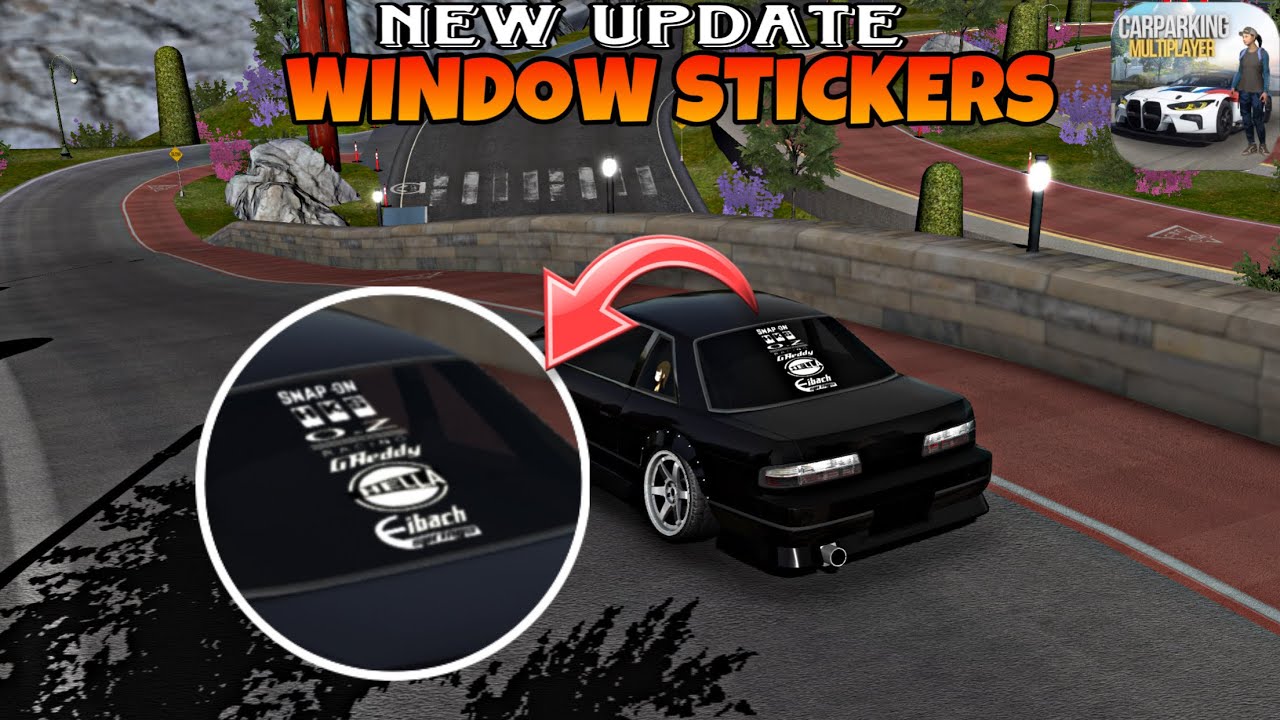 How to Design WINDOW STICKERS | carparkingmultiplayer NEW UPDATE