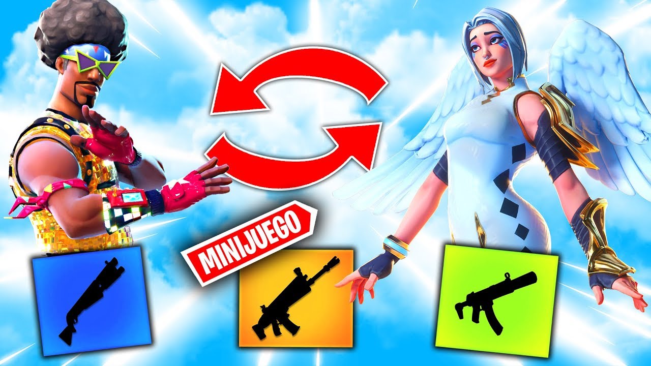 *NO INTERCAMBIES EL ARMA EQUIVOCADO* FORTNITE MINIJUEGOS