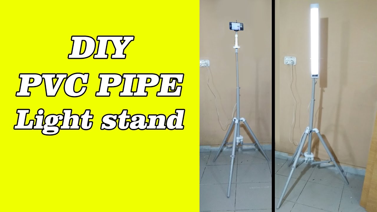How to make a pvc light stand and tripod - pvc pipe projects - how to make tripod