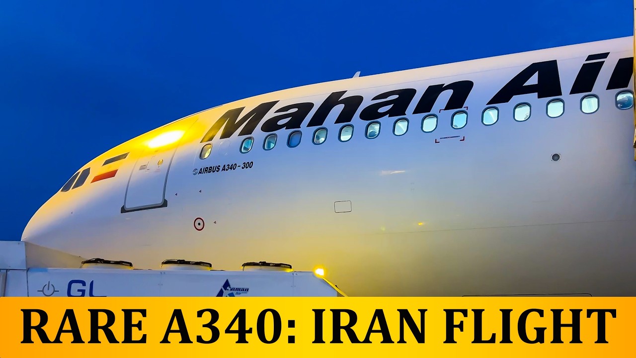 Rare Mahan Air A340-300 Flight Report | Tehran to Dubai 🇦🇪