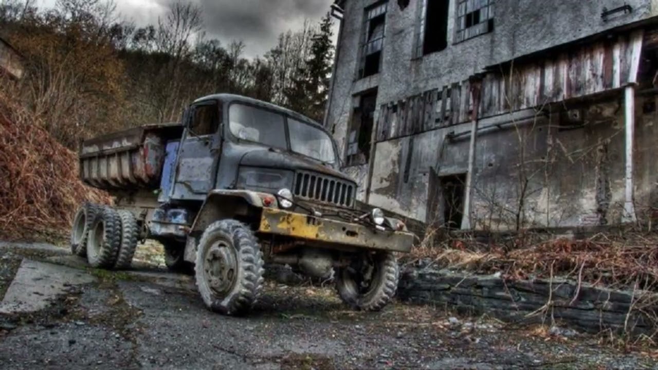Old abandoned trucks