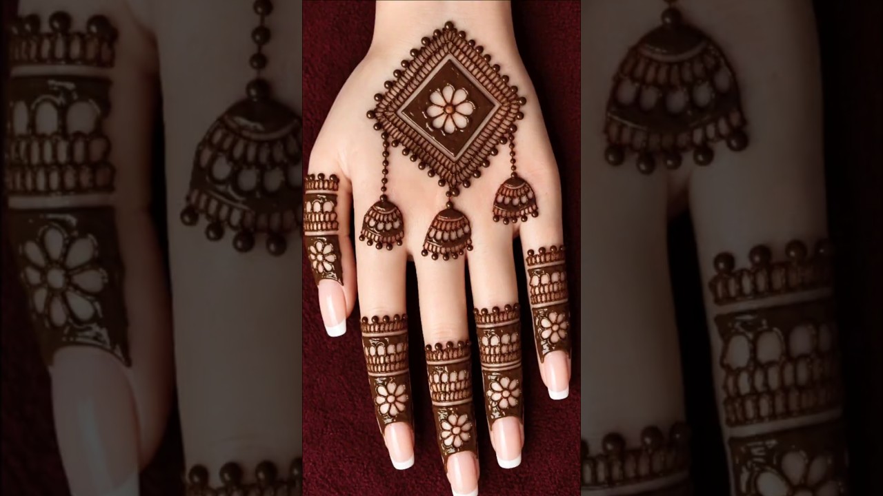 Simple & new stylish gol tikki mehndi design|mehndi design|mehandi design|mehandi|beginners mehndi|