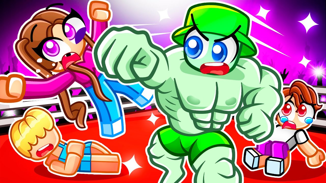 Je suis devenu MUSCLÉ pour GAGNER toutes les BAGARRES sur Roblox !