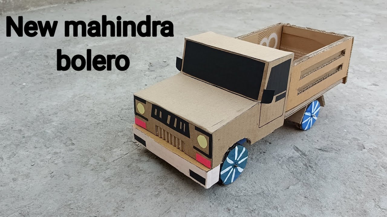 How to Make Mahindra Bolero Pick-Up 🚙 | Cardboard Model Making | Full DIY Tutorial 🔥
