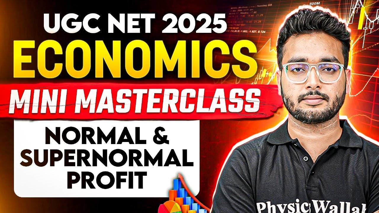 UGC NET 2025 | Normal & Supernormal Profit | UGC NET Economics | 5 Min Concept | Umesh Sir | PW