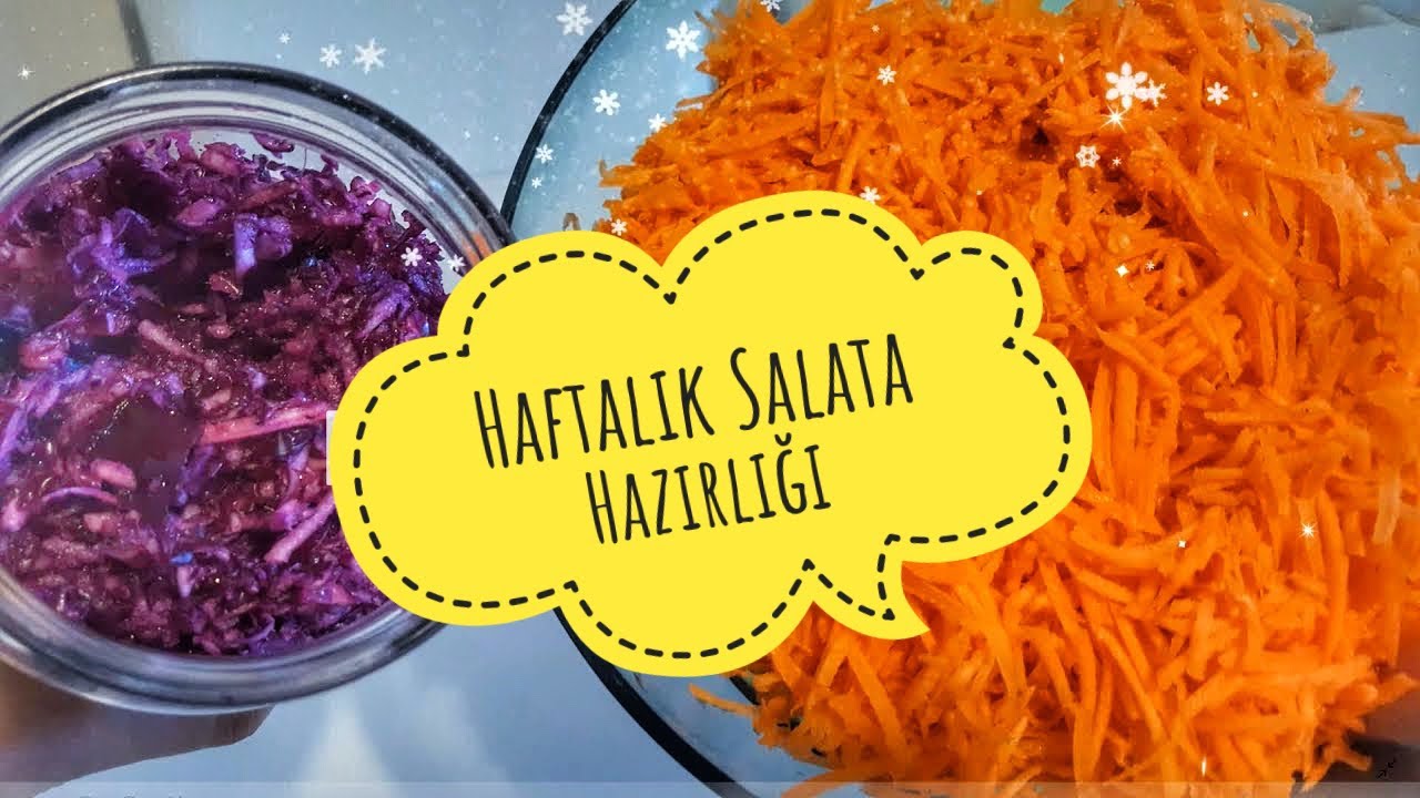HAFTALIK SALATA HAZIRLAMA🥕Pratik Bilgiler
