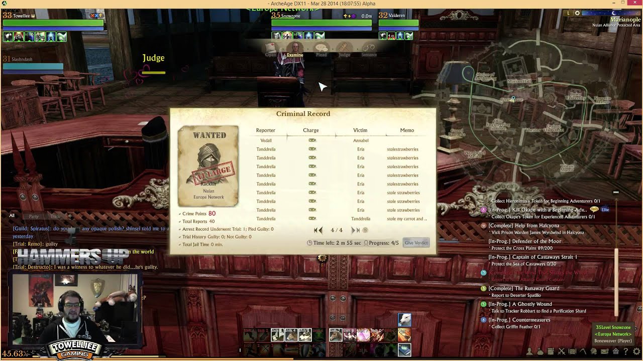 ArcheAge GUILTY!  Trial/Juror System