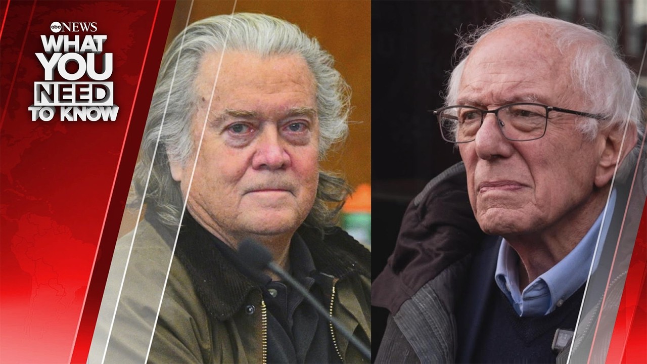 Bernie Sanders and Steve Bannon Demand A.I. Control. What You Need To Know - September 15