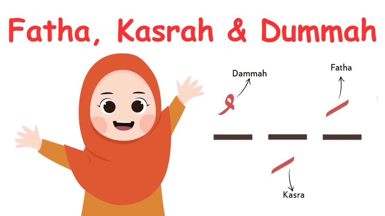 What are Fatha, Kasra, Dammah | The 3 short vowels | Al Hujjah Kids