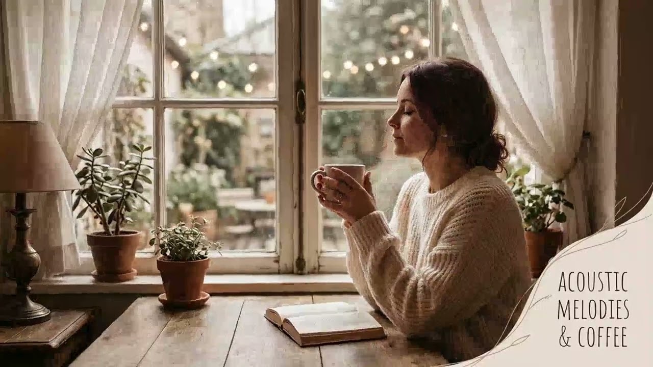 Cozy Café Vibes ☕📚 Soft Jazz Music for Reading by the Window | Relaxing Study Ambience with Nature