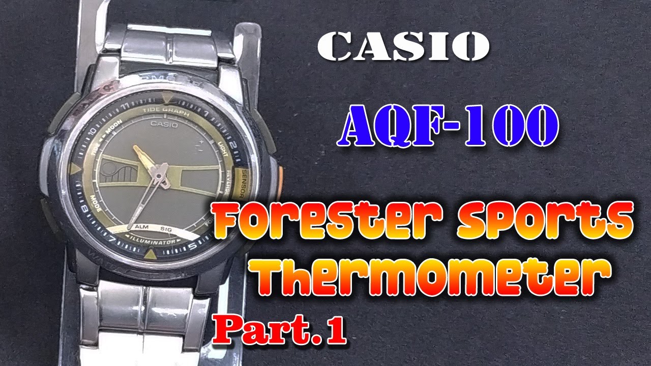 Casio AQF-100 WD-9BV Forester Sports Thermometer Battery Replacement