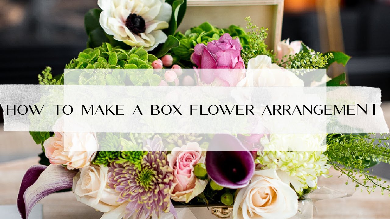 How to make a flower box arrangement