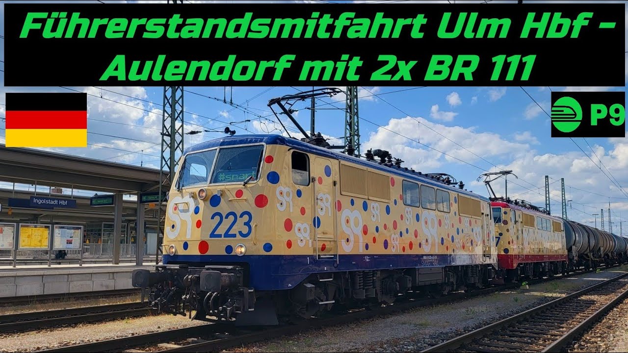 Führerstandsmitfahrt Ulm Hbf - Aulendorf mit 2x BR 111
