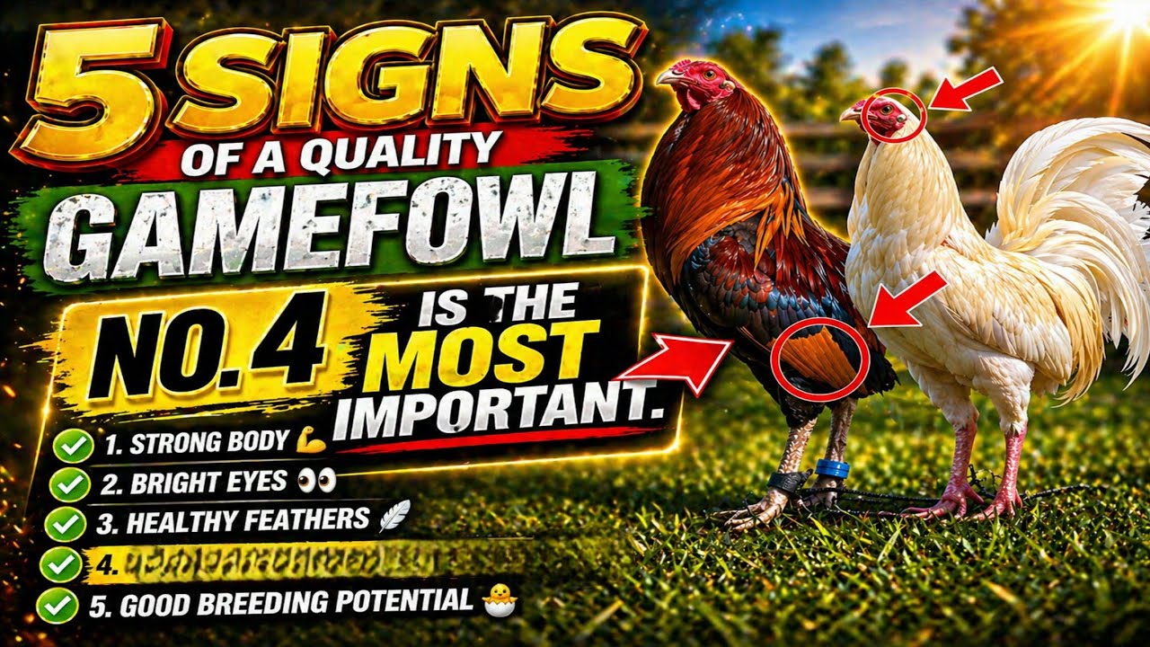 5 Sign's of a Quality Gamefowl.
