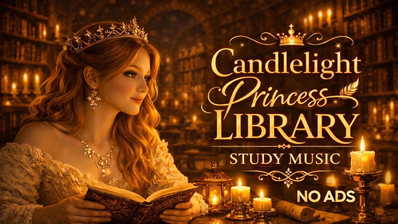 Candlelight Princess Library 🕯 Elegant Waltz Study Music for Deep Focus (3 Hours, No Ads)