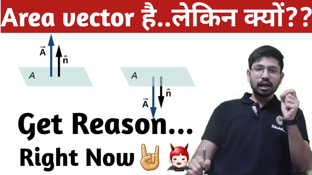 Why area is a vector Quantity || What is Area vector || Electric flux