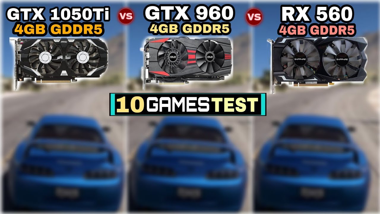 GTX 1050 ti vs GTX 960 vs RX 560 | 10 Games Tested | Which Is Best ?