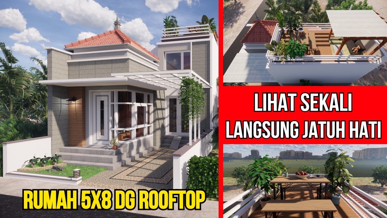 Bangun rumah 5x8 (rumah sehat dg pencahayaan maximal)