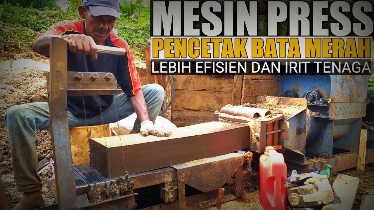 Mesin Cetak Bata Press || Press brick molding machine