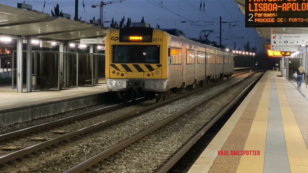 Variados comboios CP com Alstom 2627, Medway/Captrain + 6 tipos mercadorias em Pombal, 22/2/2026