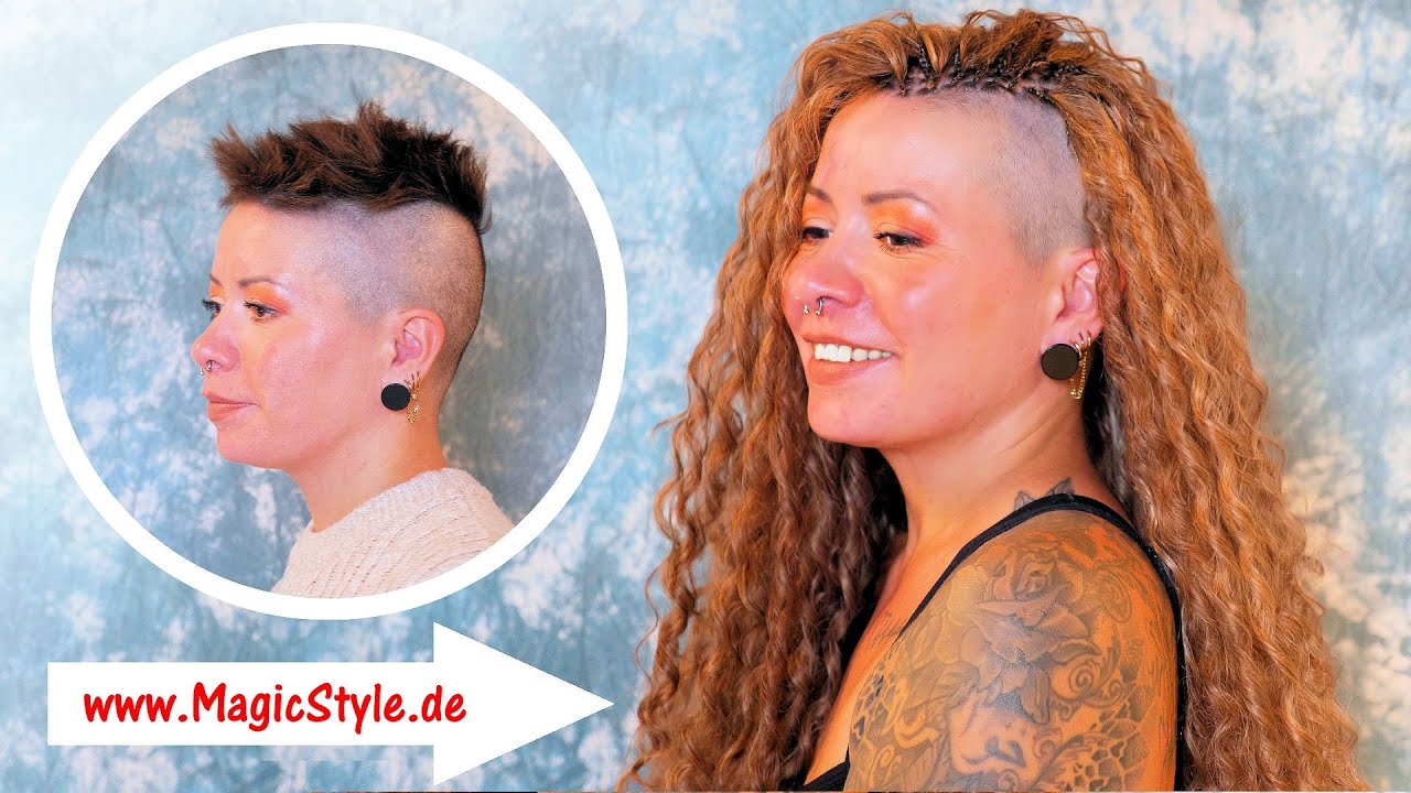 Michelle: Ich sehe aus wie eine Prinzessin! Lockige Open Braids mit Thermofiberhaar MAGIC STYLE HEAT