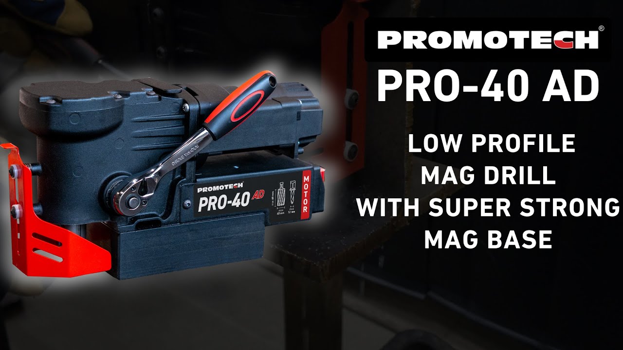 🔩 PRO-40 AD – Low Profile Mag Drill with SUPER STRONG Mag Base for Tight Spaces 🛠️