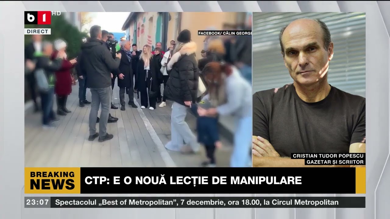 CTP, DESPRE APELUL LUI GEORGESCU: E O NOUĂ LECȚIE DE MANIPULARE. Știri B1TV_ 5 dec. 2024