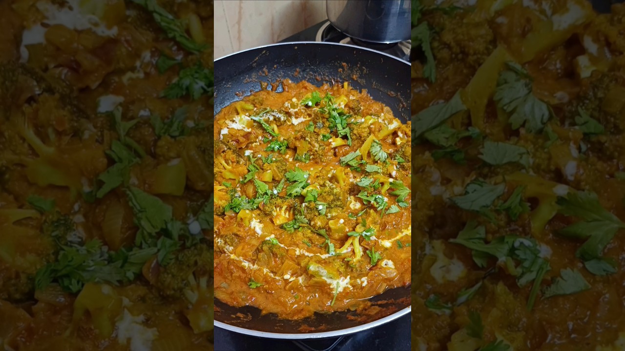 Healthy Broccoli Recipe 🥦 Broccoli Masala Curry #cooking #shortsfeed #shorts #broccoli